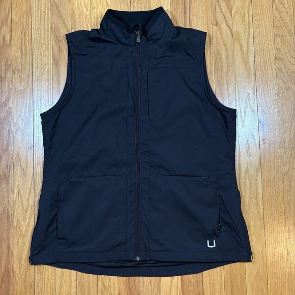 ScotteVest Women's Size L Vest Travel Utility Multi Pocket Black Zip Up Tec Vest - Picture 1 of 16